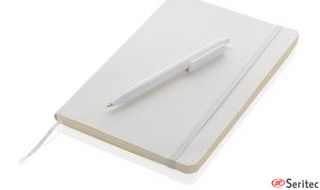 Libreta A5 antimicrobiana y set bolígrafos X3